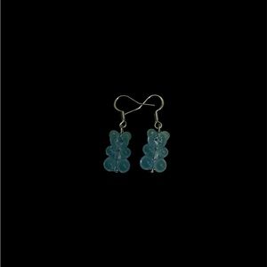 Blue Gummy Bear Earrings